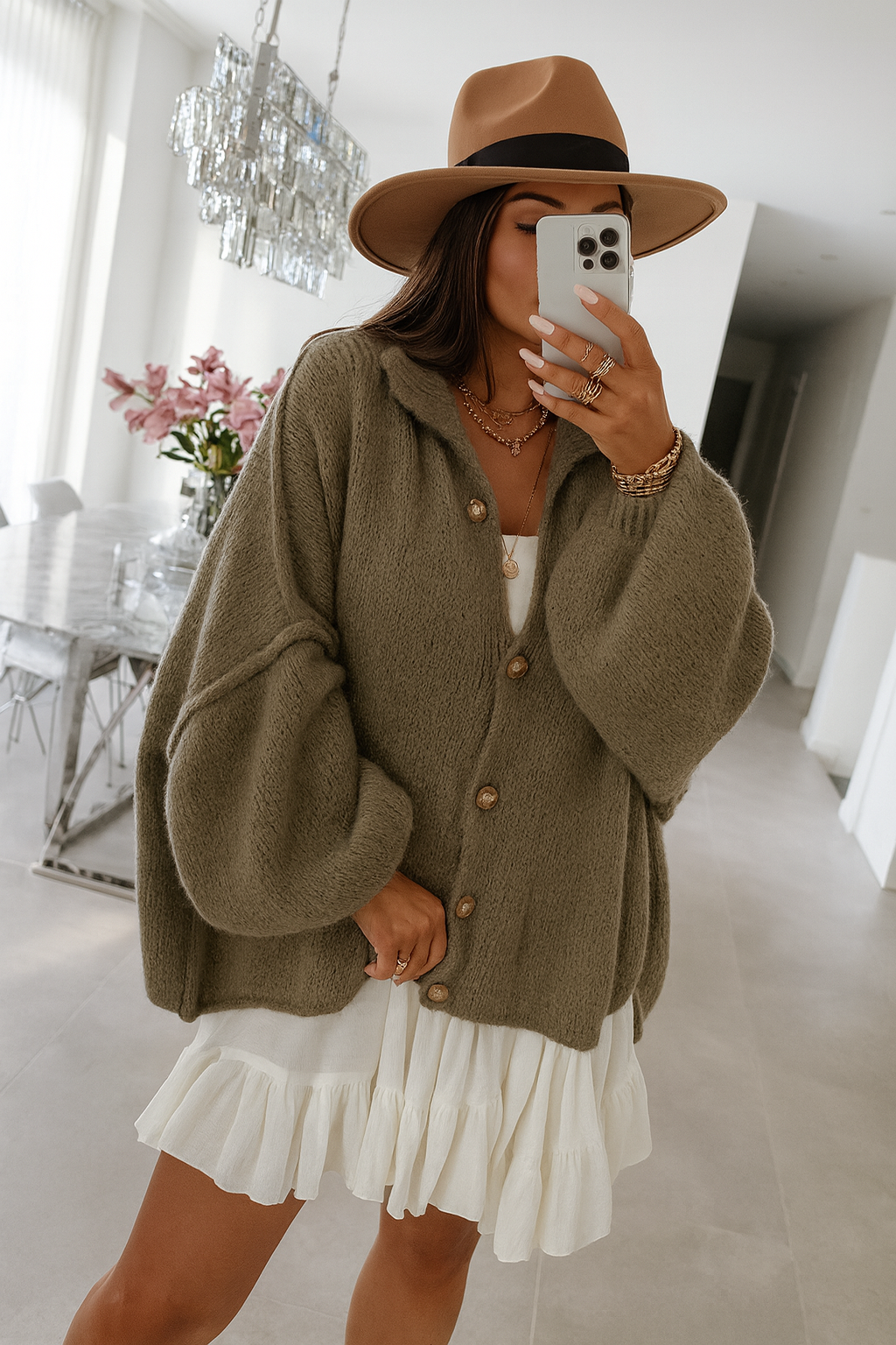 Oversized Knit Cardigan