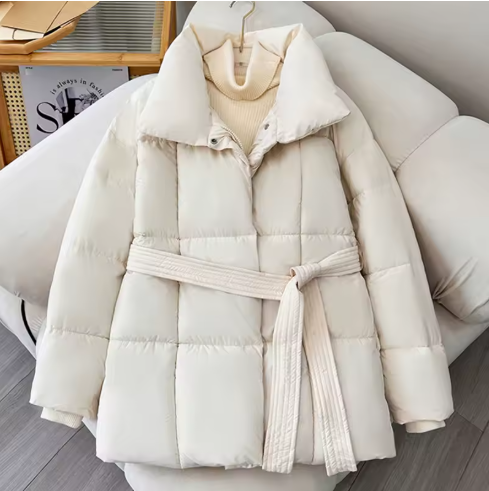 Belted Puffer Coat