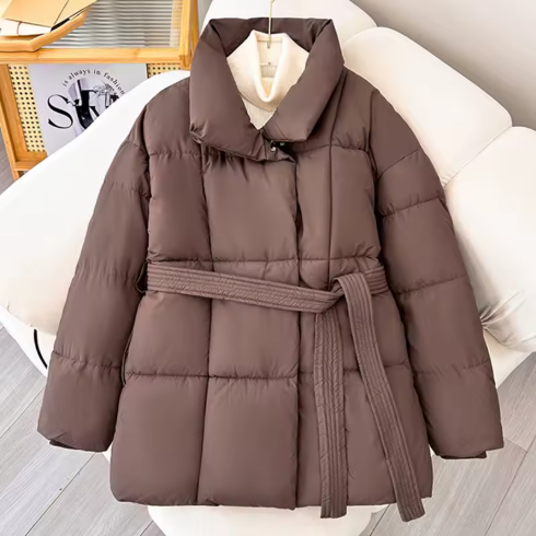 Belted Puffer Coat