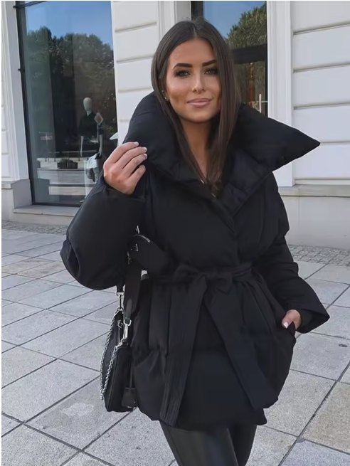 Belted Puffer Coat