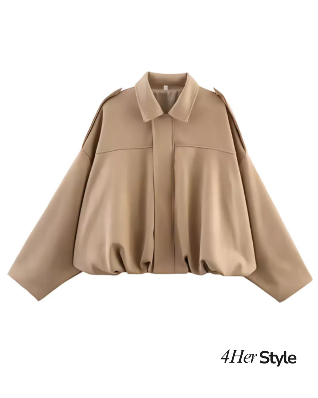 Oversized Suede Bomber Jacket