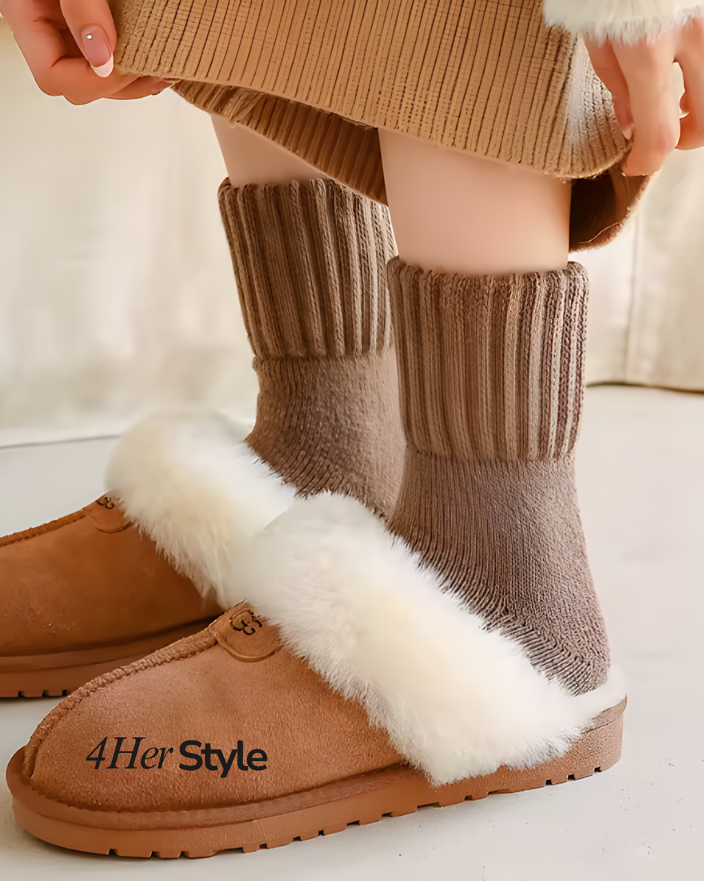 5 Pack - Neutral Crew Socks